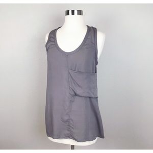 Obakki Women’s Gray Tank Top With Front Pocket